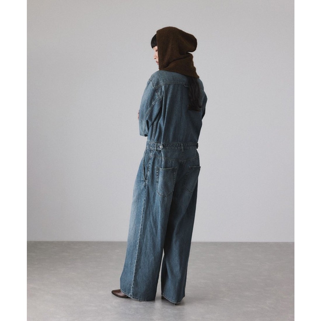 アダム エ ロペ ADAM ET ROPE' デニムジャンプスーツ （ブルー系（45