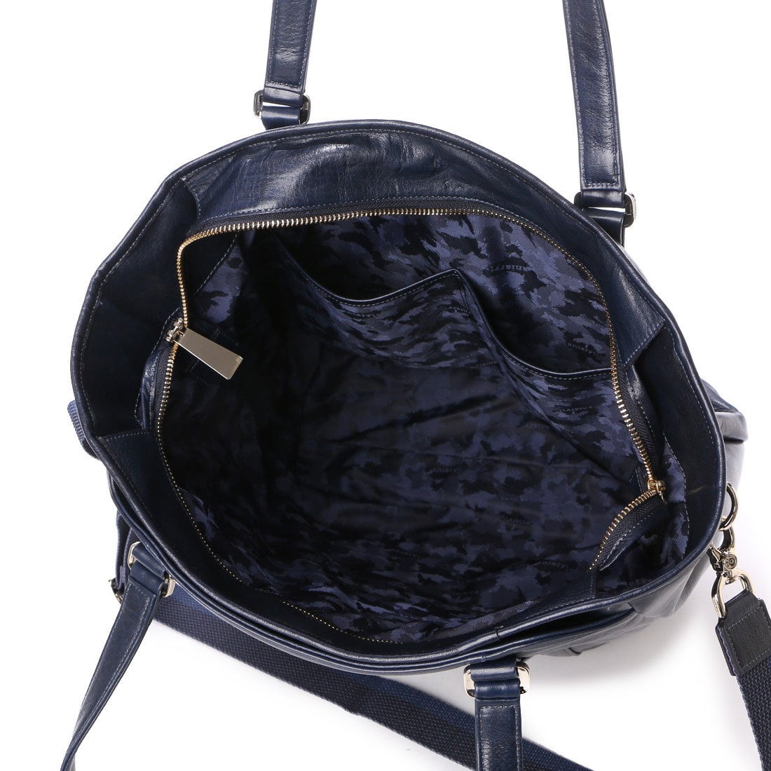 アニアリ aniary アンティークレザートート （ダークブルー） -靴