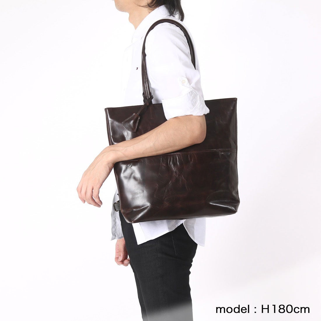 アニアリ aniary ニューアイディアルレザートート （ダークブラウン