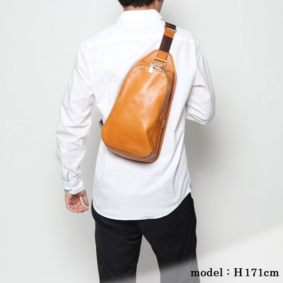 アニアリ aniary アンティークレザー ボディバッグ （キャメル） -靴