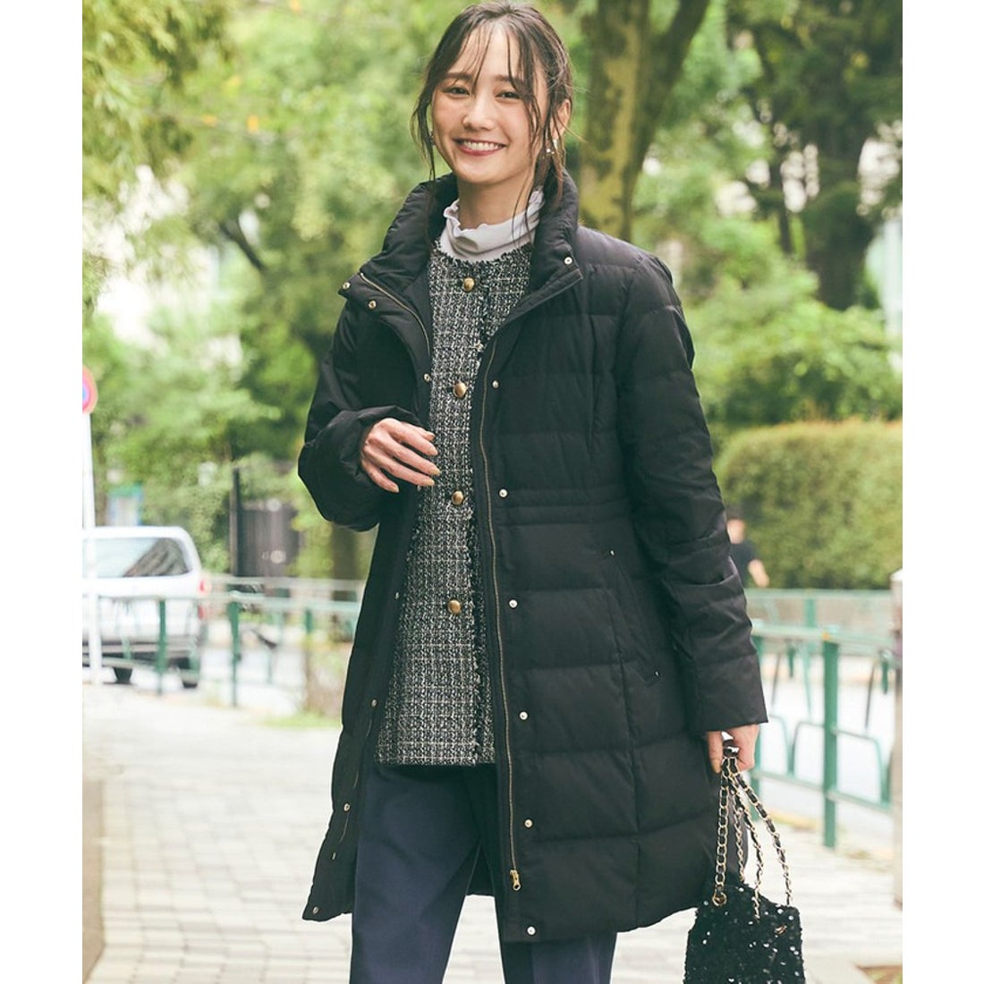 エニィスィス ANY SIS 【撥水・洗える】美シルエットスタンドロング