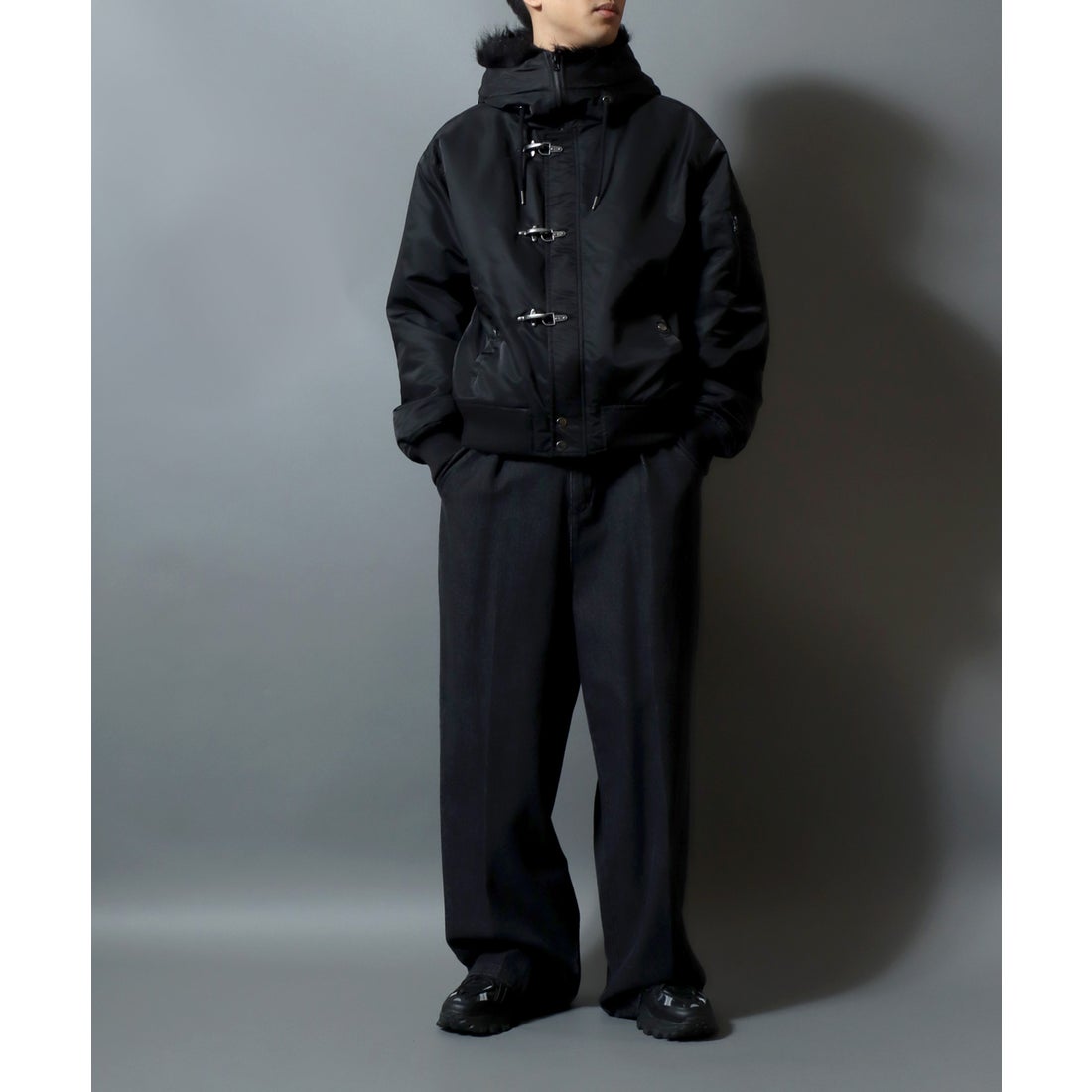 ANPAS ナイロンツイル N-2B ファイヤーマンバックル ジャケット