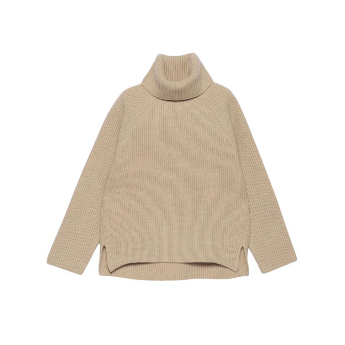 アニュアンス anuans ウールカシミヤラグランタートルニットプル