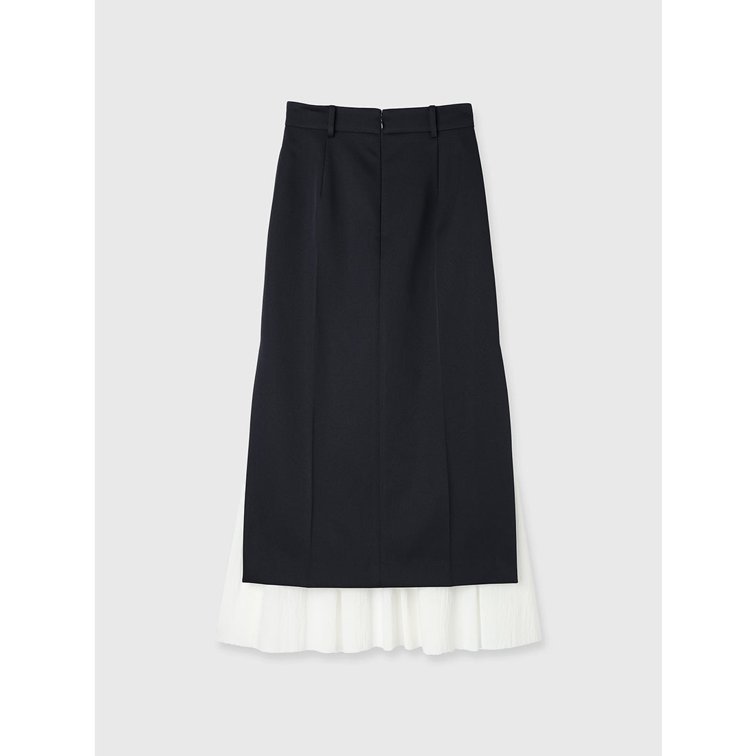 アニュアンス anuans レイヤードアシメスリットスカート （NAVY