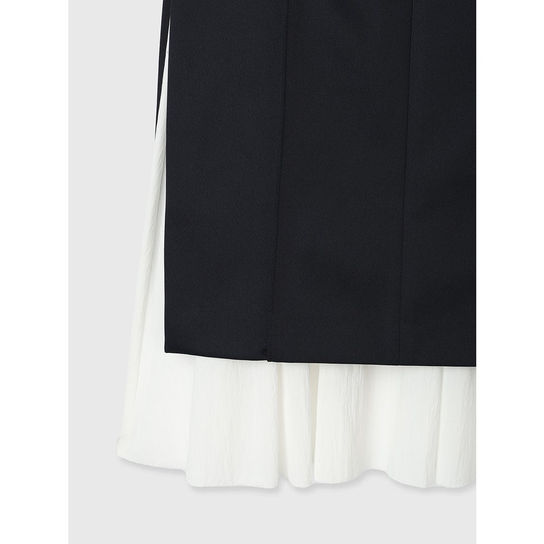 アニュアンス anuans レイヤードアシメスリットスカート （NAVY