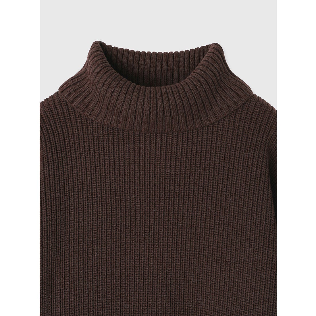 アニュアンス anuans ハイゲージタートルルーズニット （BEIGE