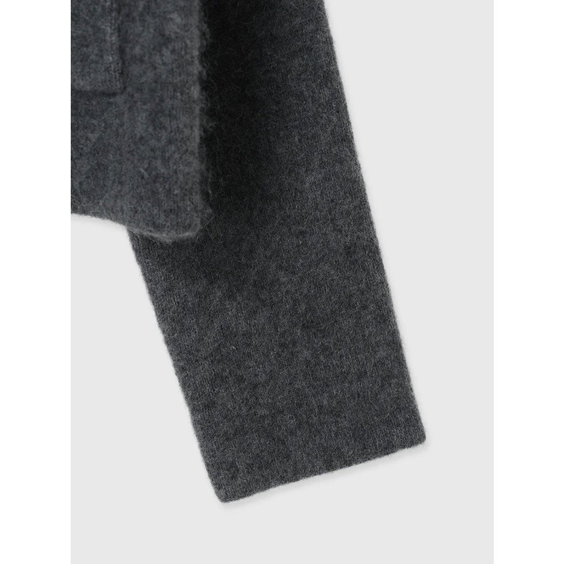 アニュアンス anuans カシミヤブレンドノーカラーニットジャケット