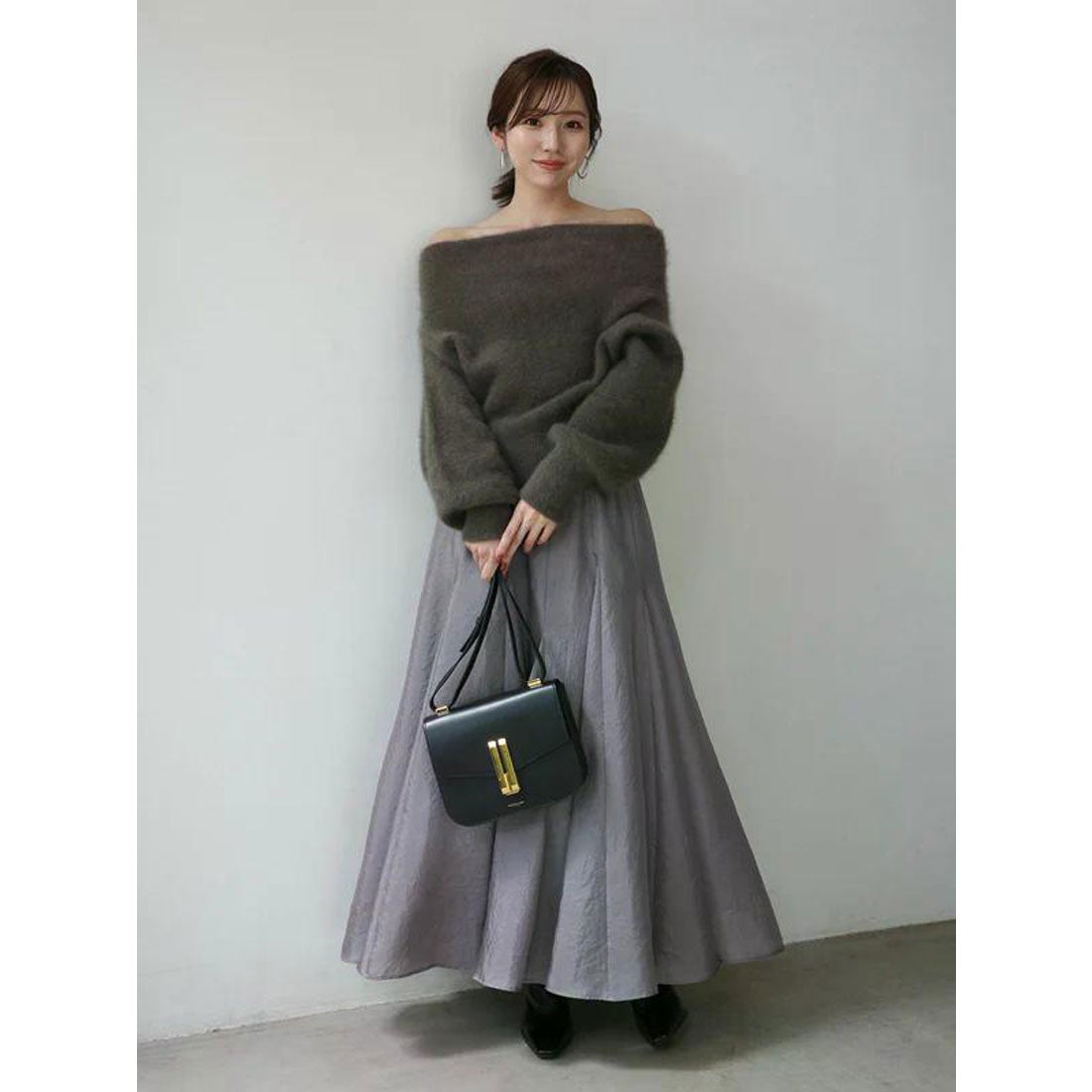 アニュアンス anuans ラクーンフォックスオフショルニットプルオーバー