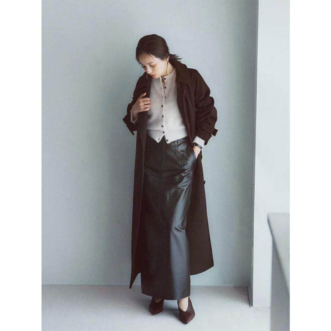 アニュアンス anuans ラクーンフォックスショートカーディガン （PINK