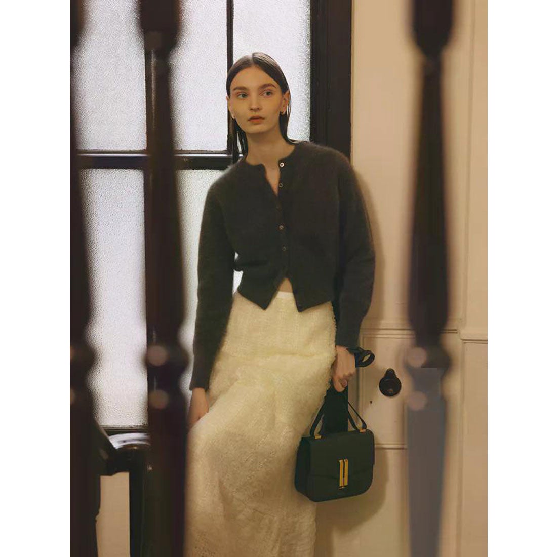 アニュアンス anuans ラクーンフォックスショートカーディガン （PINK