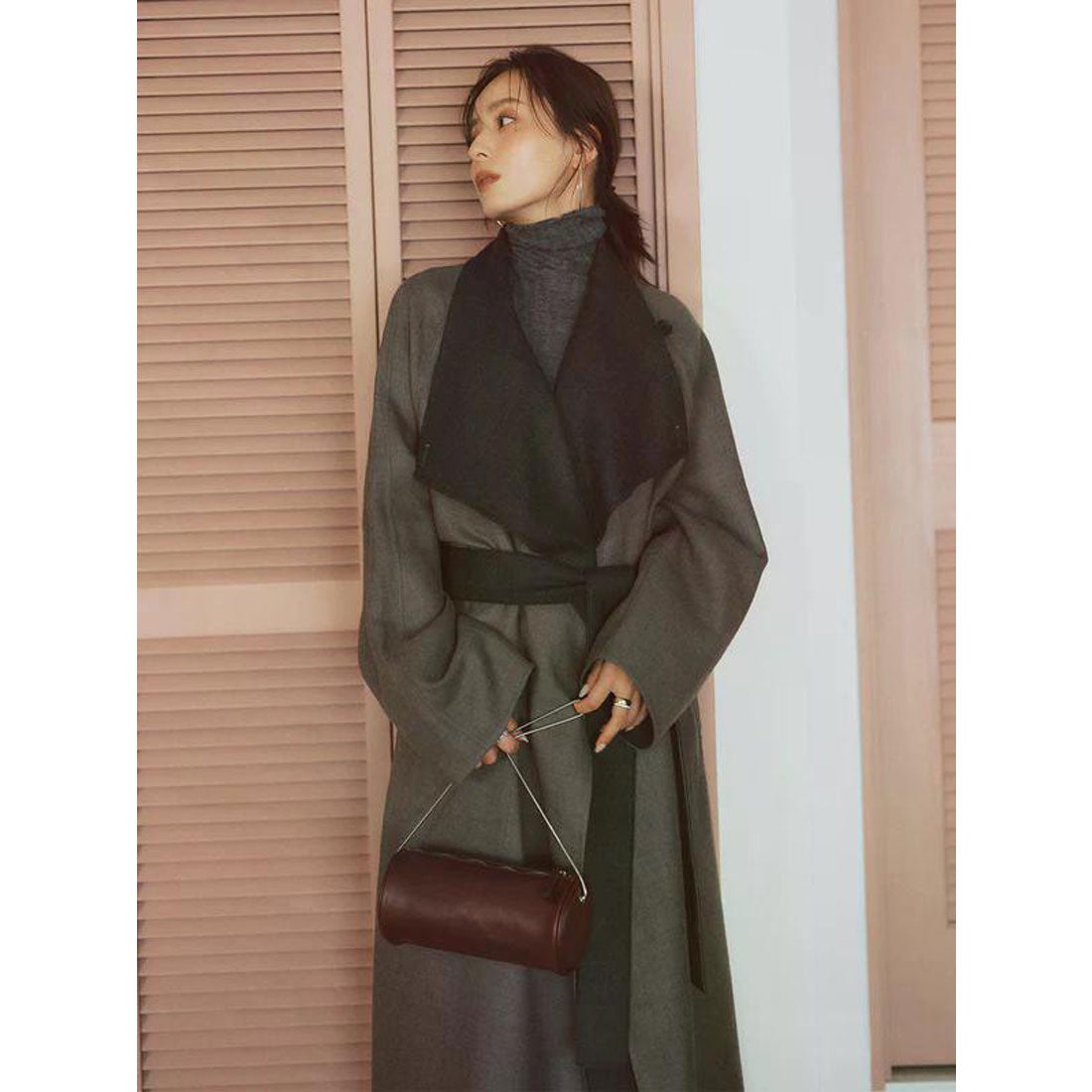 アニュアンス anuans カシミヤ100シアータートルネックプルオーバー