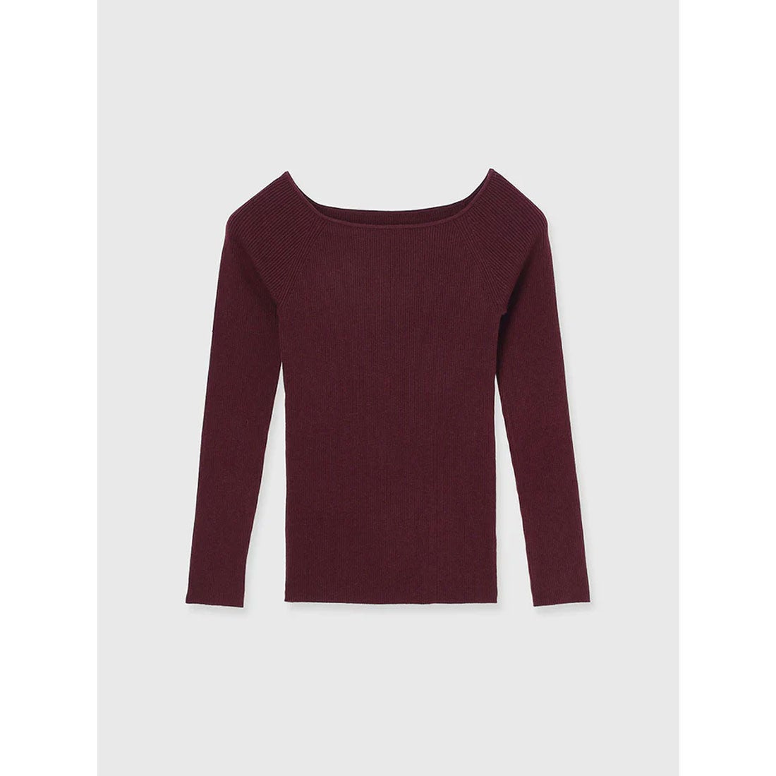 アニュアンス anuans シルクカシミアブレンドボートネックニット