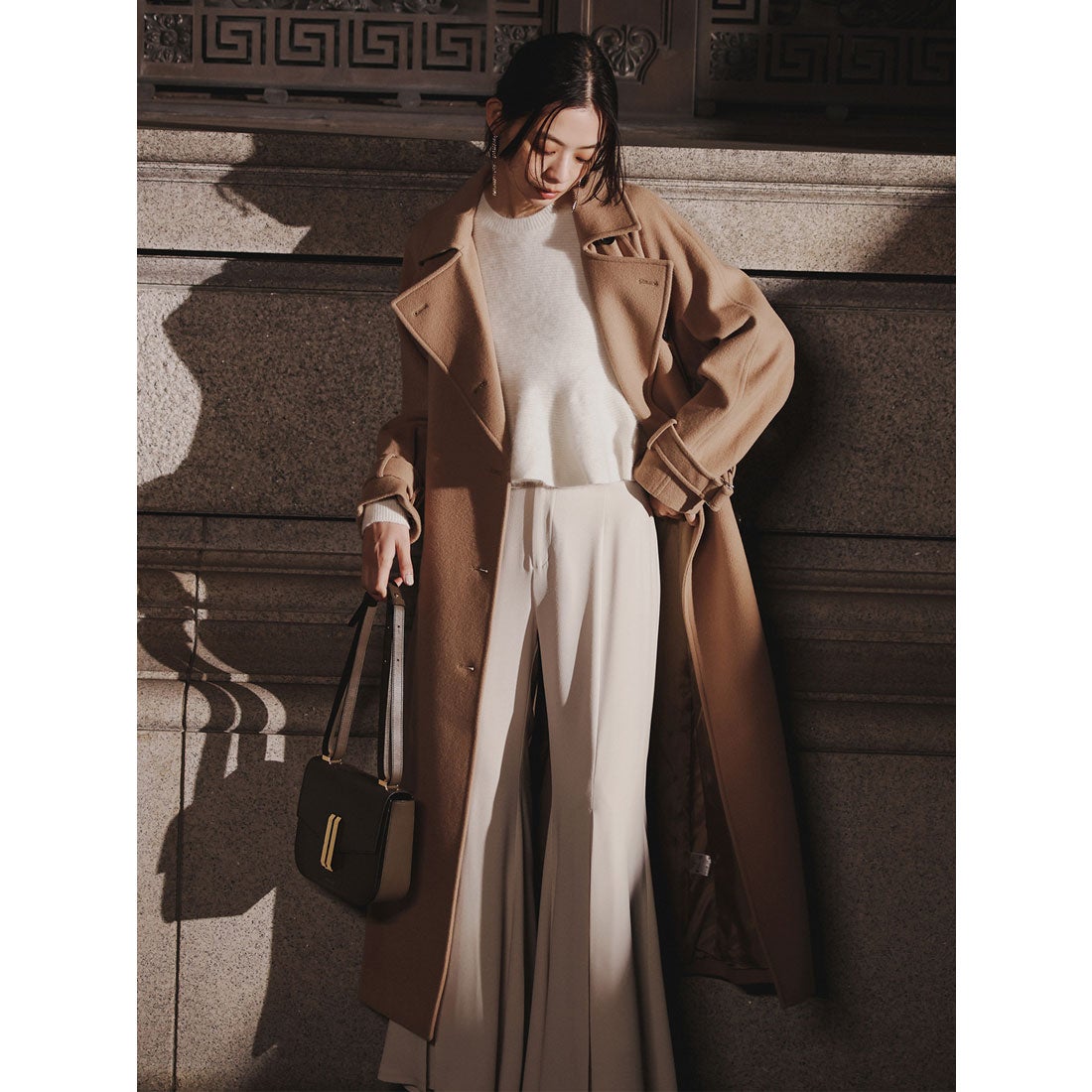 アニュアンス anuans ペプラムショートニットトップス （IVORY