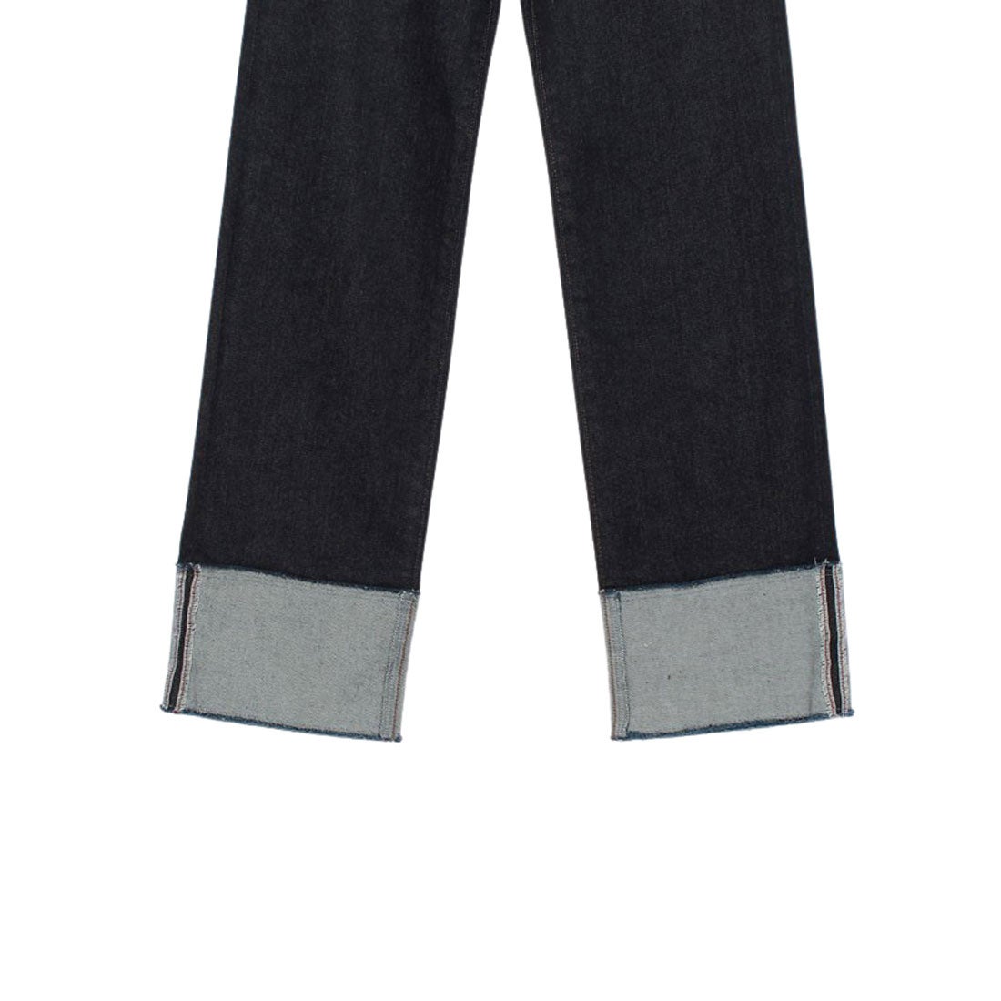 アニュアンス anuans ロールアップデザインデニムパンツ （INDIGO