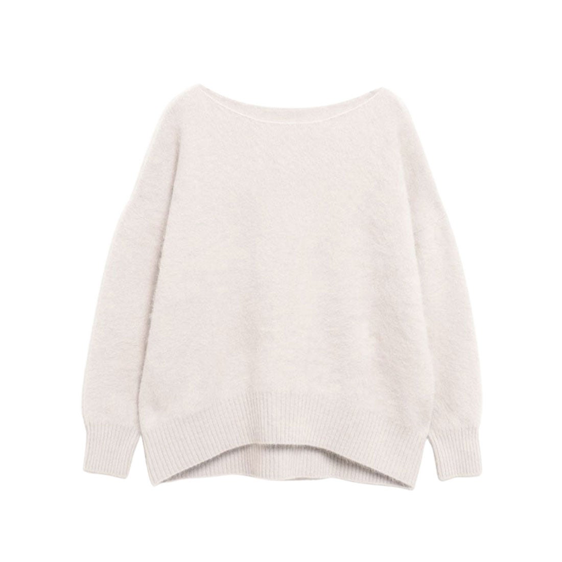 アニュアンス anuans ラクーンボートネックニットプルオーバー （LIGHT