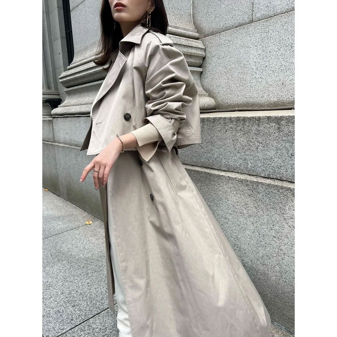 アニュアンス anuans 【23ver.】3wayトレンチコート （BEIGE） -靴