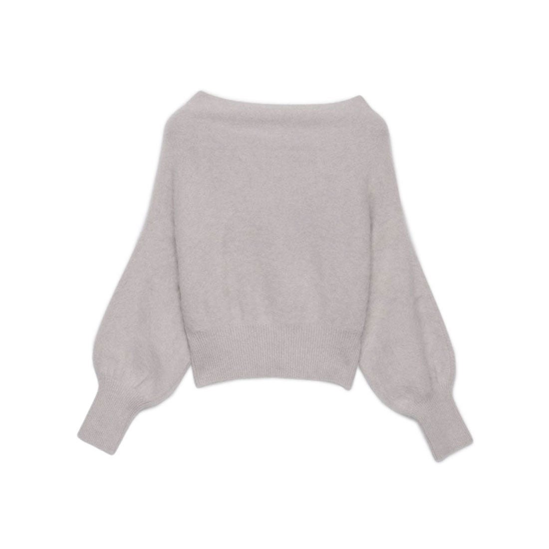 アニュアンス anuans ラクーンオフショルニットプルオーバー （BROWN