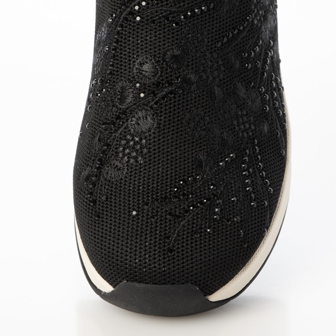 アンテプリマ ANTEPRIMA 刺繍スリッポンスニーカー （ブラック