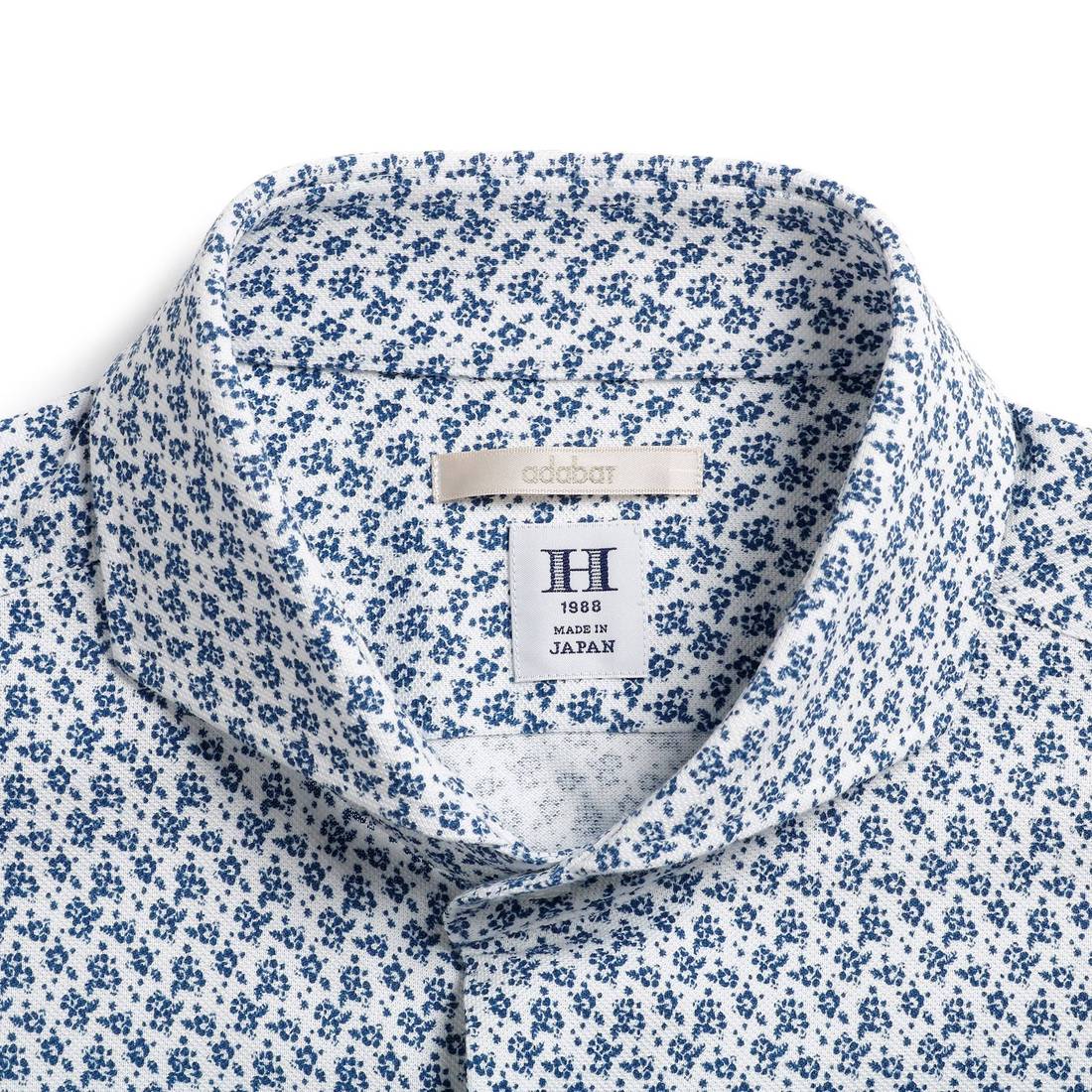アダバット adabat アダバット×HITOYOSHI SHIRTS 半袖ワイドスプレッド