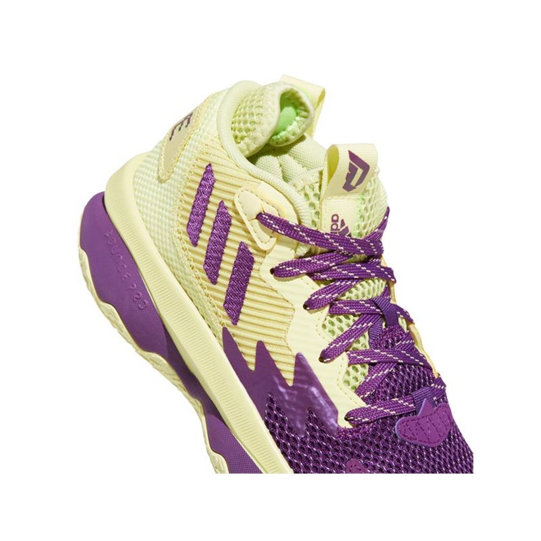 adidas アディダス DAME 8 J(イエロー×パープル) GY2906 バスケット