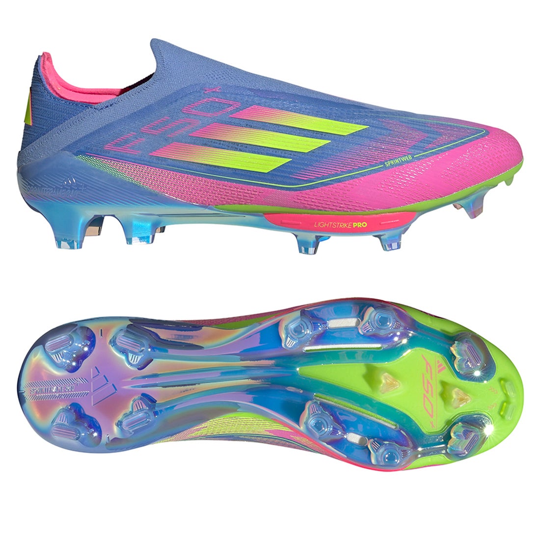 adidas アディダス F50 +FG(ブルー×イエロー×ピンク) NJV55 IE1250