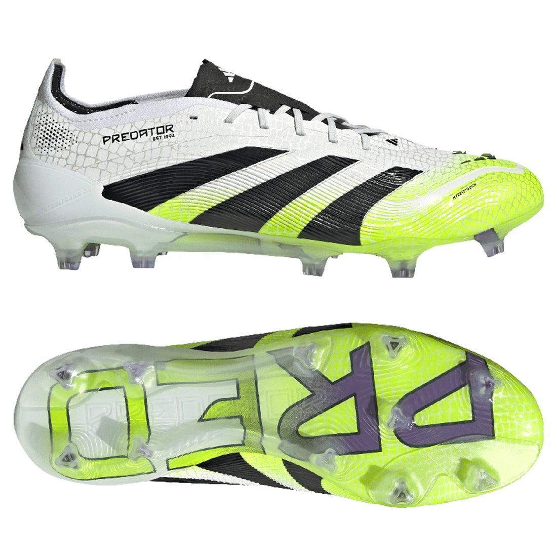 adidas アディダス プレデター ELITE FG(ホワイト×ブラック×イエロー