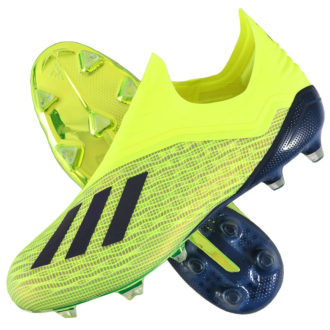 adidas アディダス エックス 18+ FG/AG(イエロー×ブラック) DB2214