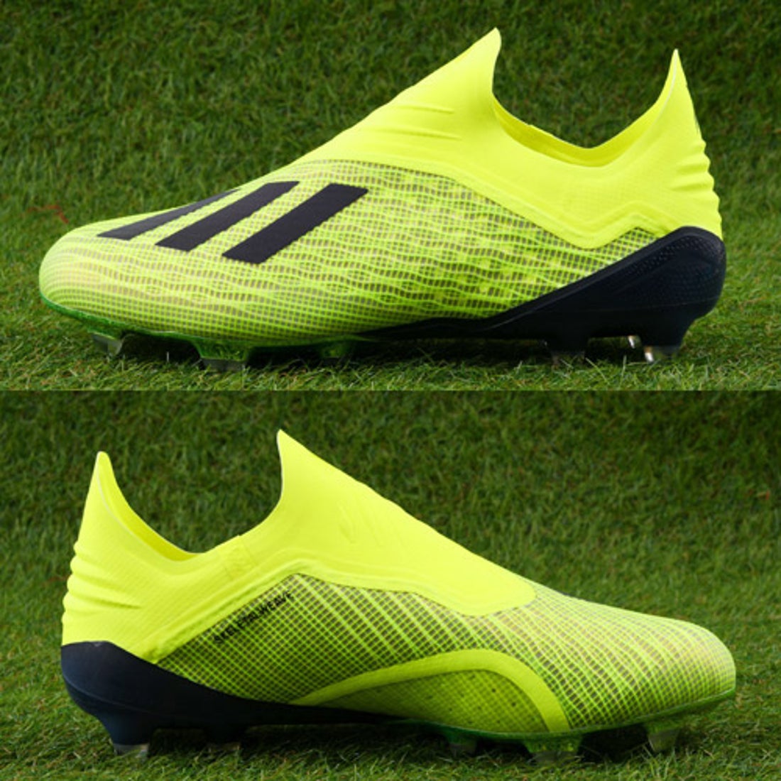 adidas アディダス エックス 18+ FG/AG(イエロー×ブラック) DB2214