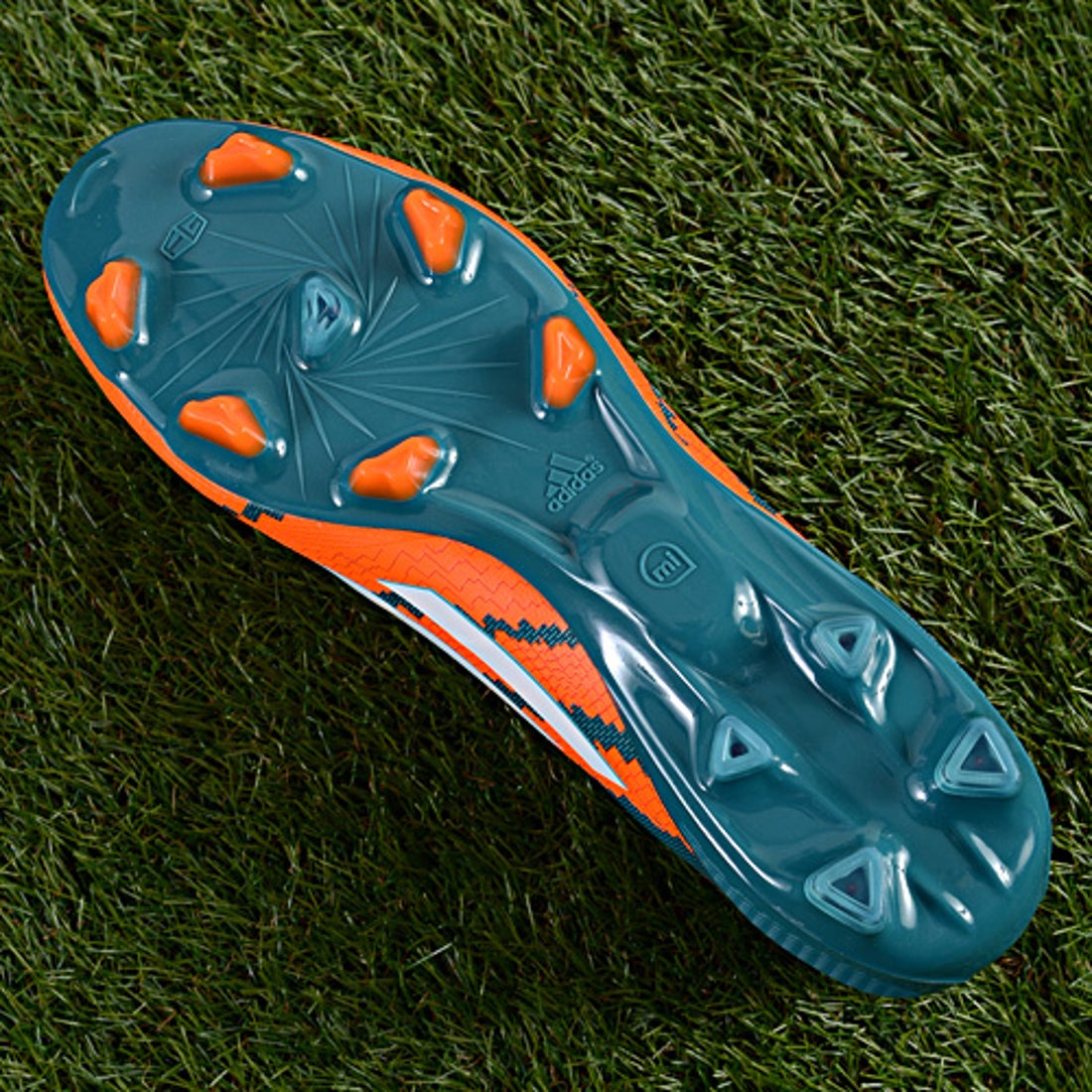 adidas アディダス アディゼロ F50 FG LM(オレンジ×グリーン) B44261
