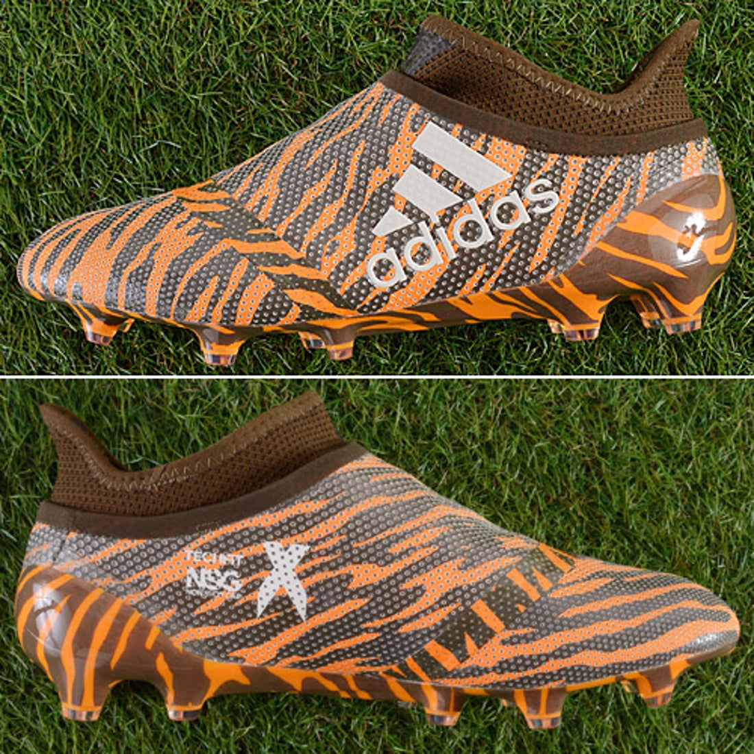 adidas アディダス エックス 17+ FG/AG(オレンジ×グリーン) CP9121