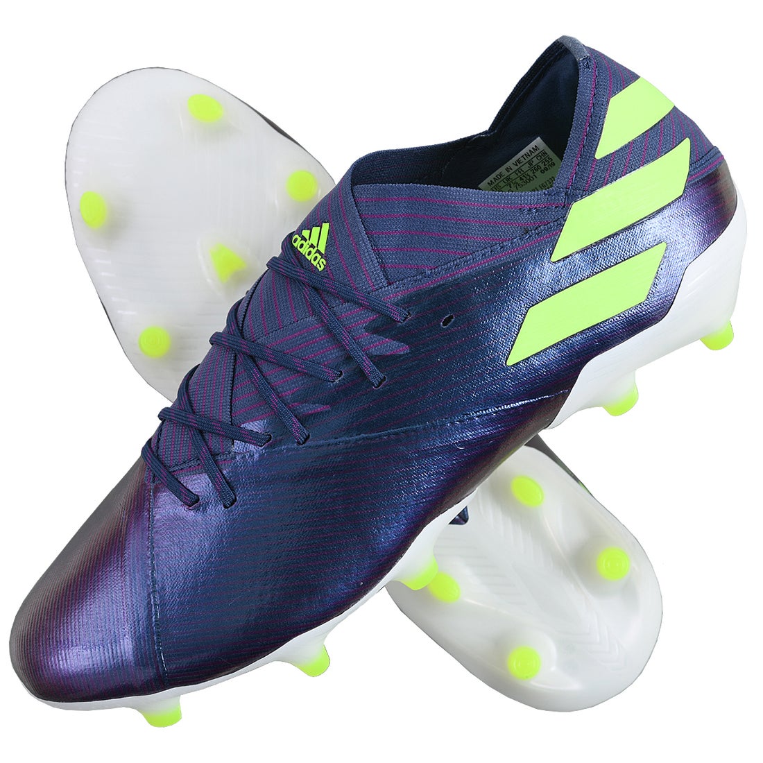 adidas アディダス ネメシス メッシ 19.1 FG(パープル×グリーン