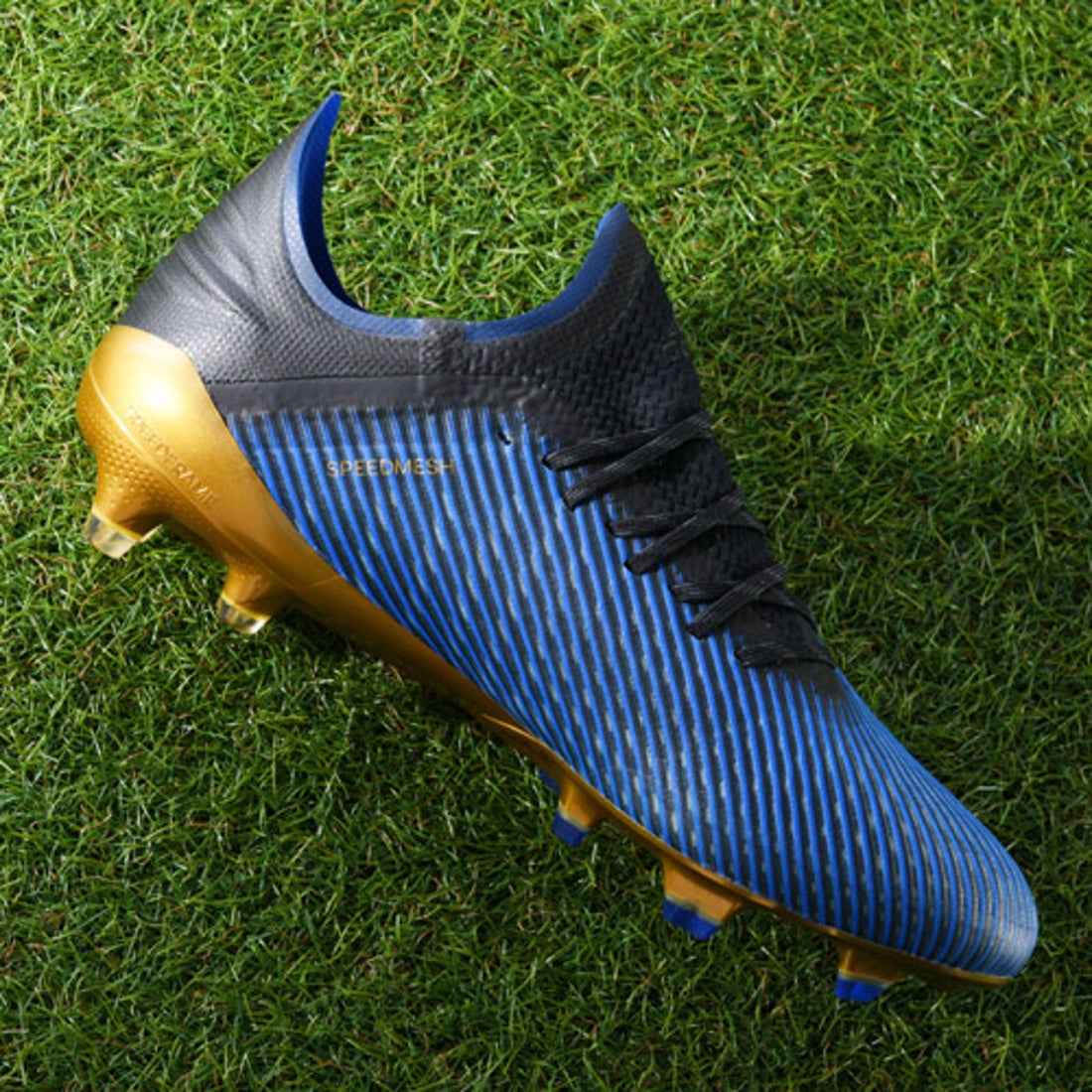 adidas アディダス エックス 19.1 FG(ブルー×ゴールド) F35313 コア