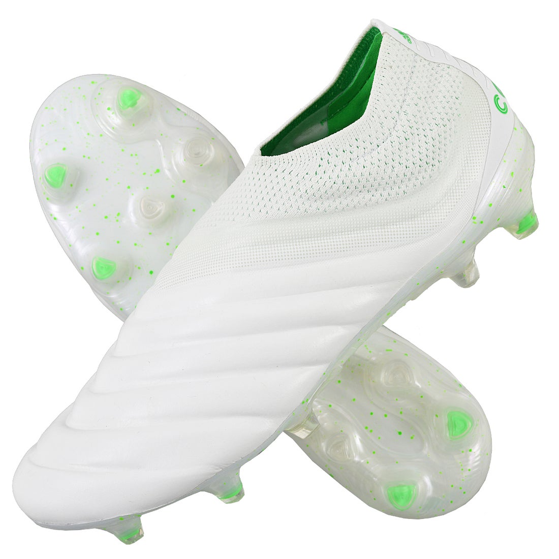 adidas アディダス コパ 19+ FG/AG(ホワイト×ライム) BB9184