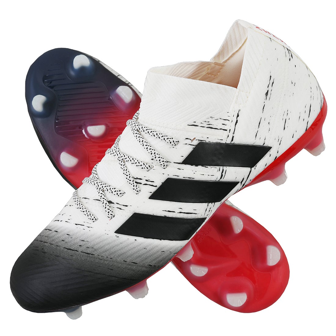 adidas アディダス ネメシス 18.1 FG/AG(ホワイト×ブラック) BB9425