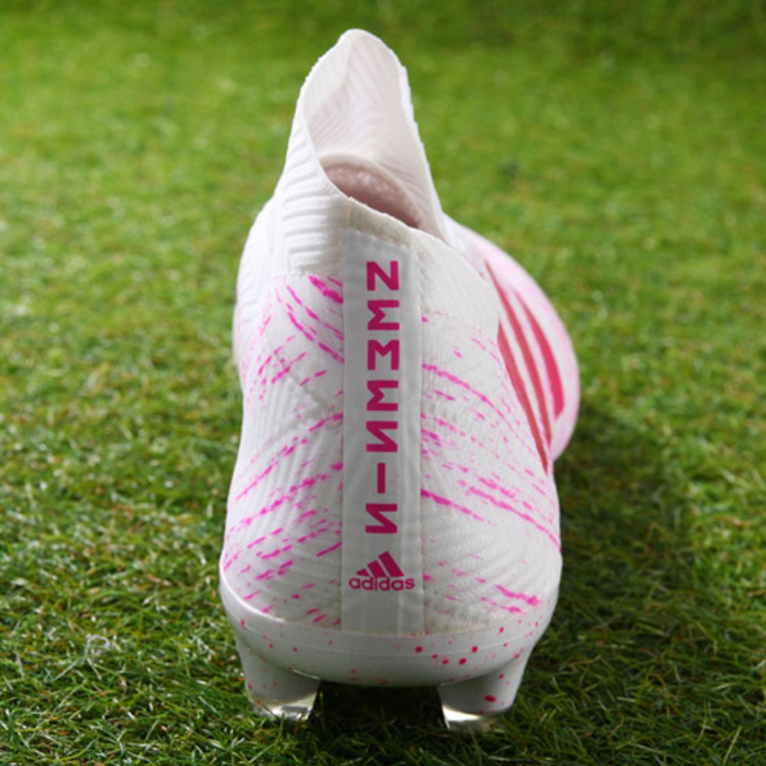 adidas アディダス ネメシス 18+ FG/AG(ホワイト×ピンク) BB9421