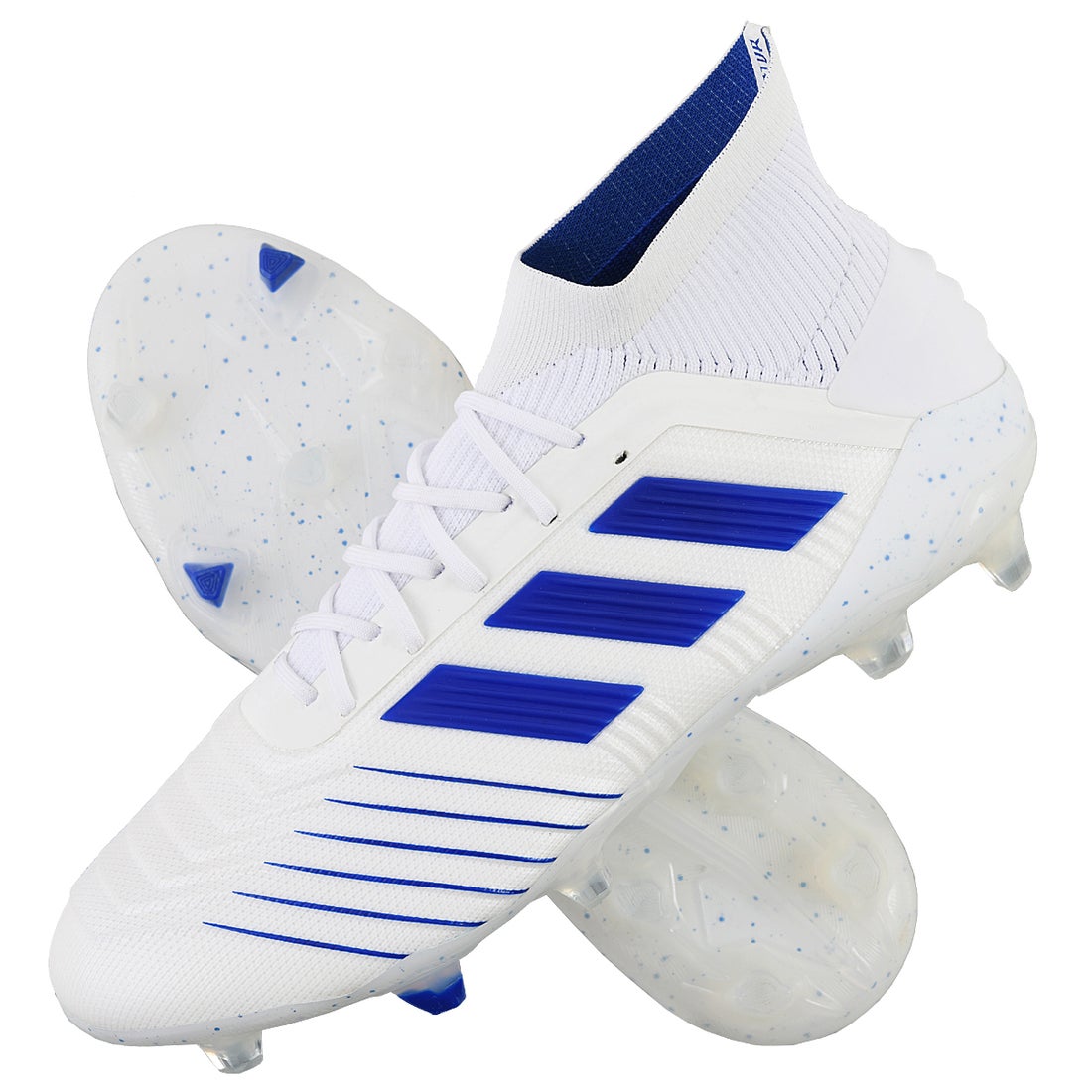 adidas アディダス プレデター 19.1 FG/AG(ホワイト×ブルー) BC0550