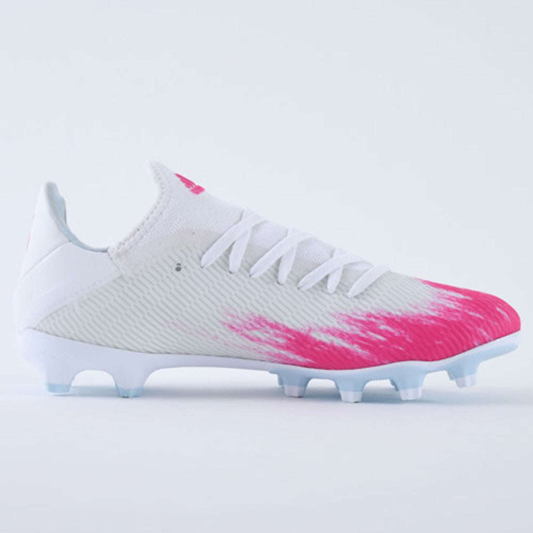 adidas アディダス エックス 19.3 HG/AG(ホワイト×ピンク) EG1494