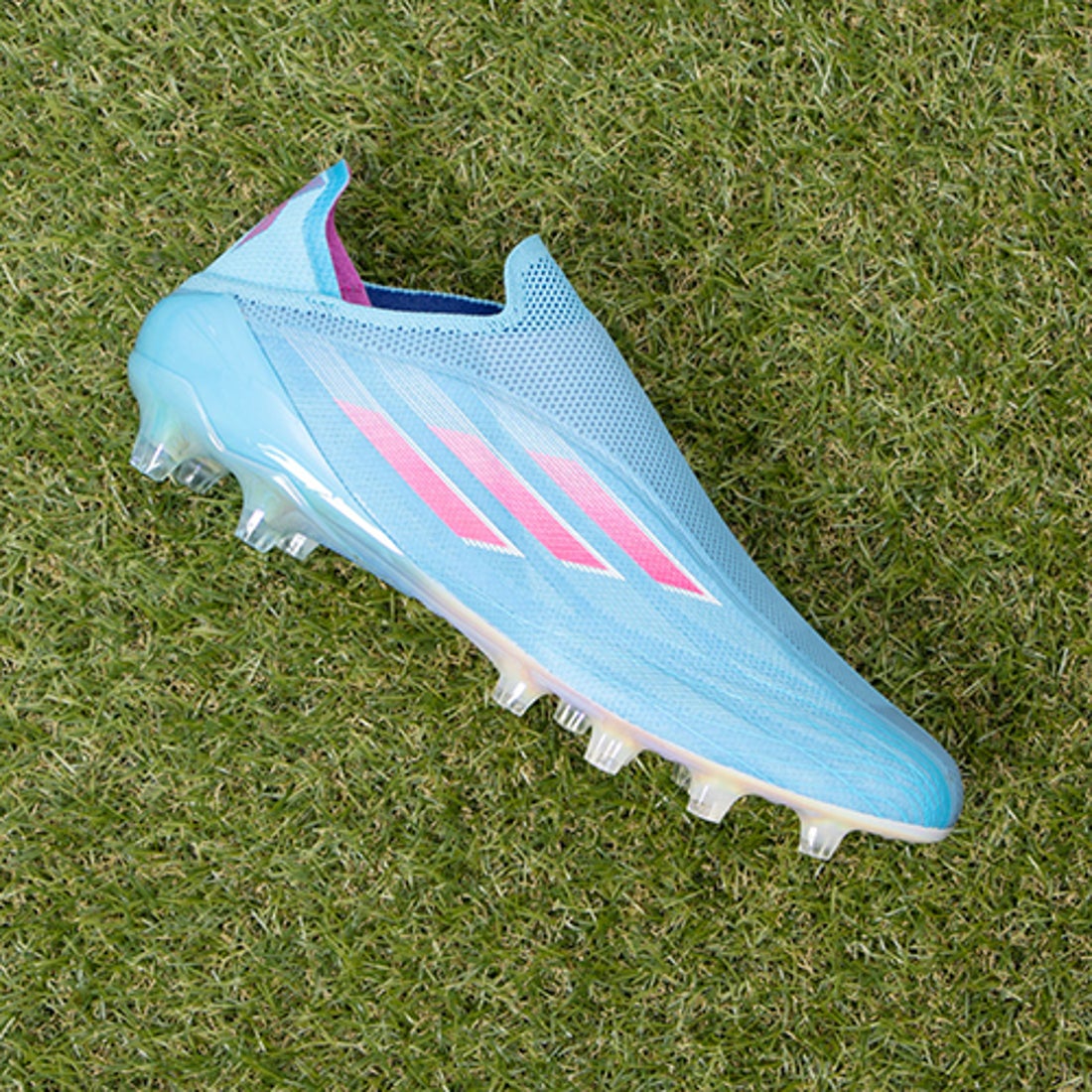 adidas アディダス エックス スピードフロー+ AG(ブルー×ピンク