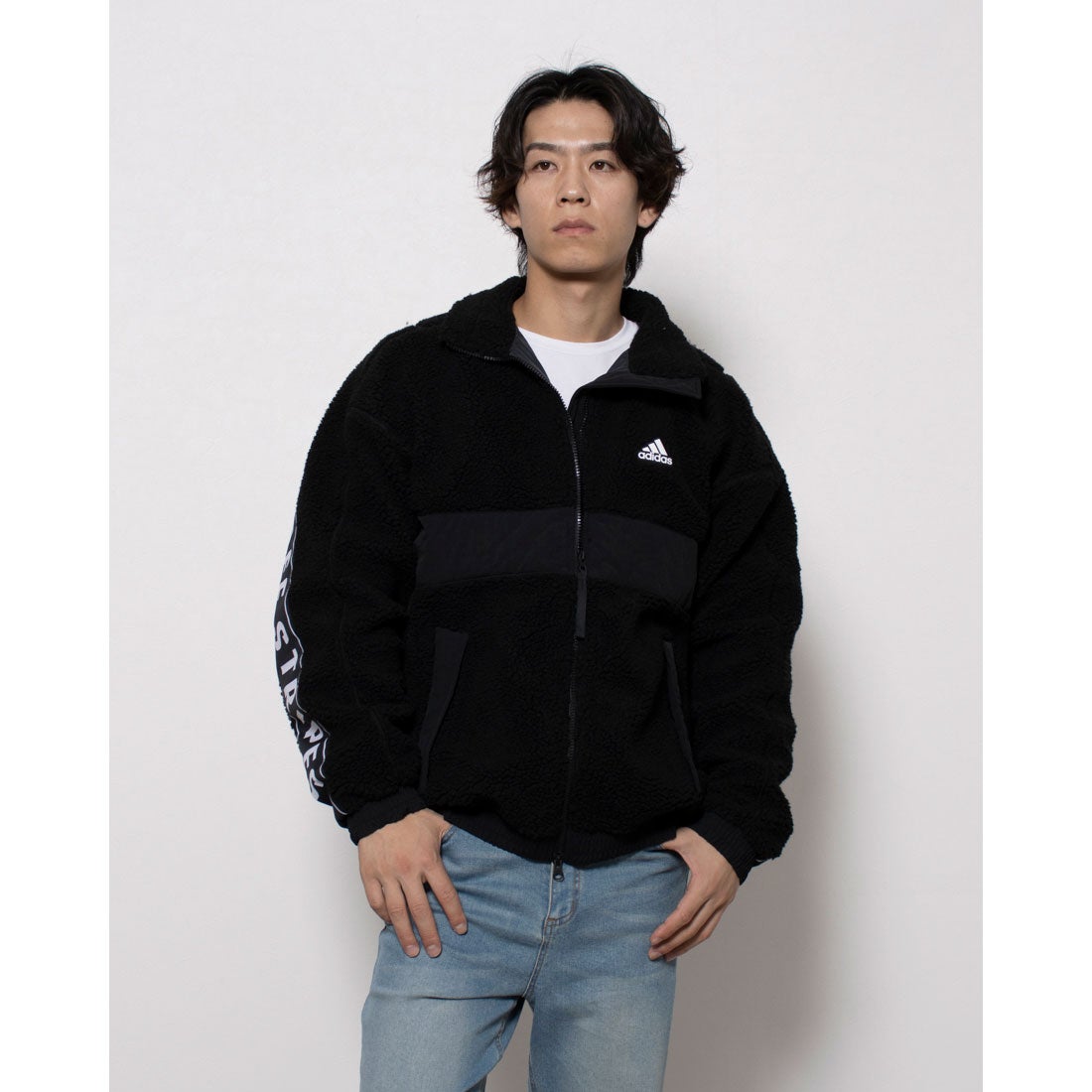 アディダス adidas メンズ フリースジャケット M WORD ボアジャケット