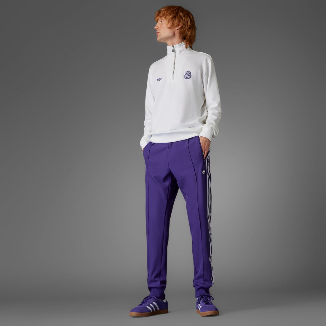 adidas レアルマドリード TERRACE ICON スウェットトップ(ホワイト
