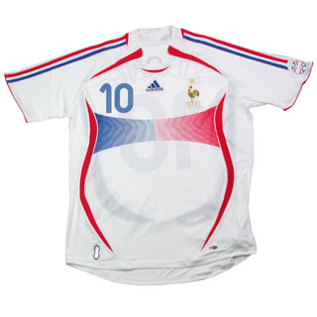 adidas フランス代表 06/07 ユニフォーム アウェイ 半袖 10 ジダン
