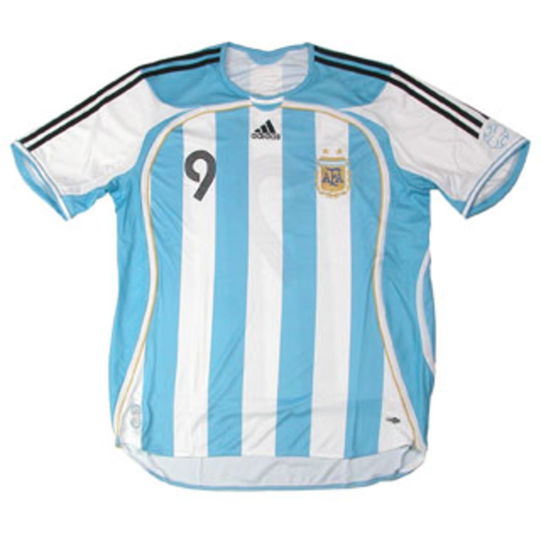 adidas アルゼンチン代表 06/07 ユニフォーム ホーム 半袖 9.クレスポ