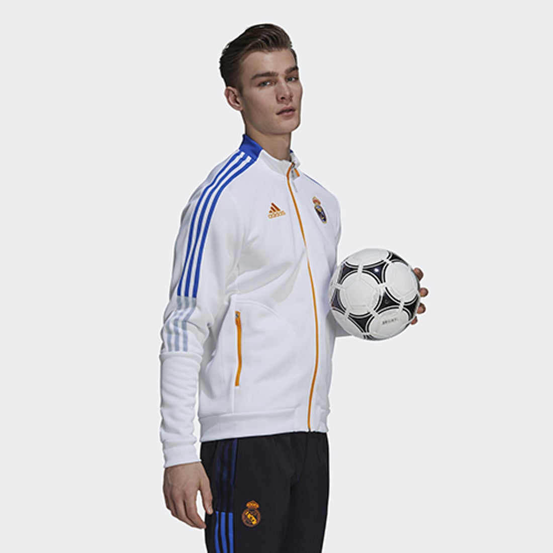 adidas レアルマドリード 21/22 アンセムジャケット(ホワイト) BQ103