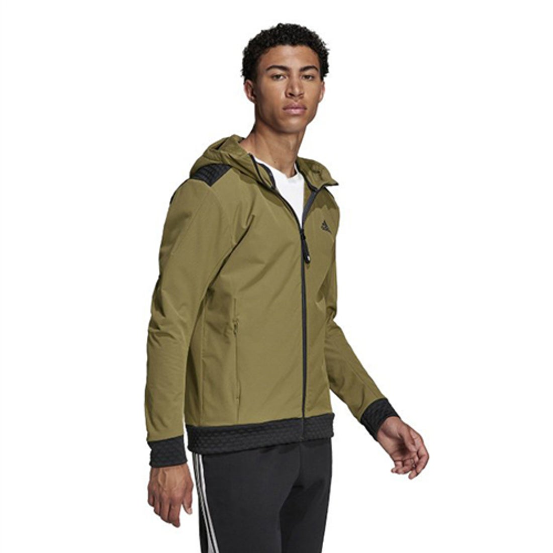 adidas アディダス Z.N.E. COLD.RDY フルジップフーディー(カーキ