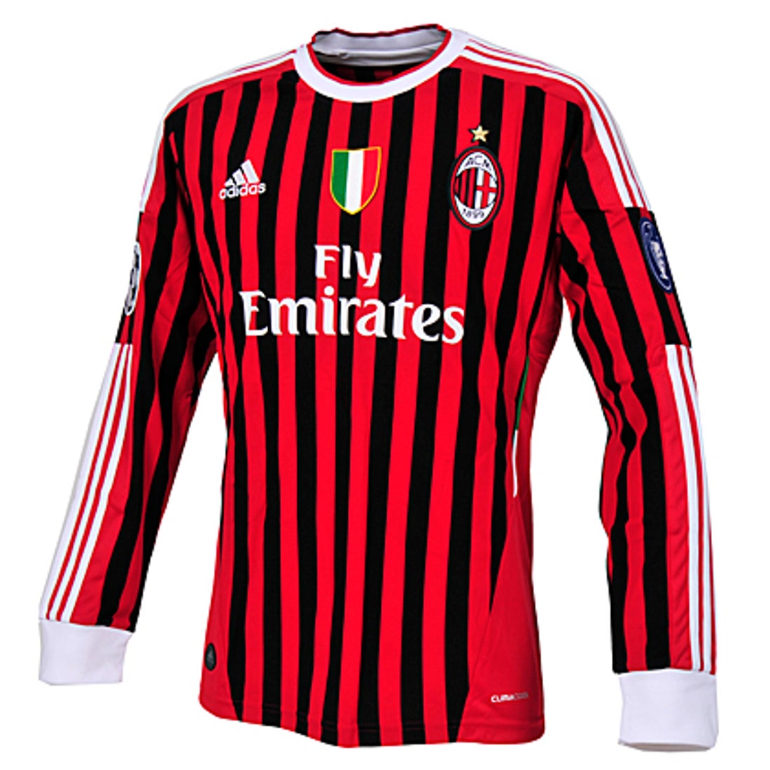 adidas ACミラン 11/12 UCL ユニフォーム ホーム 長袖【スクデット