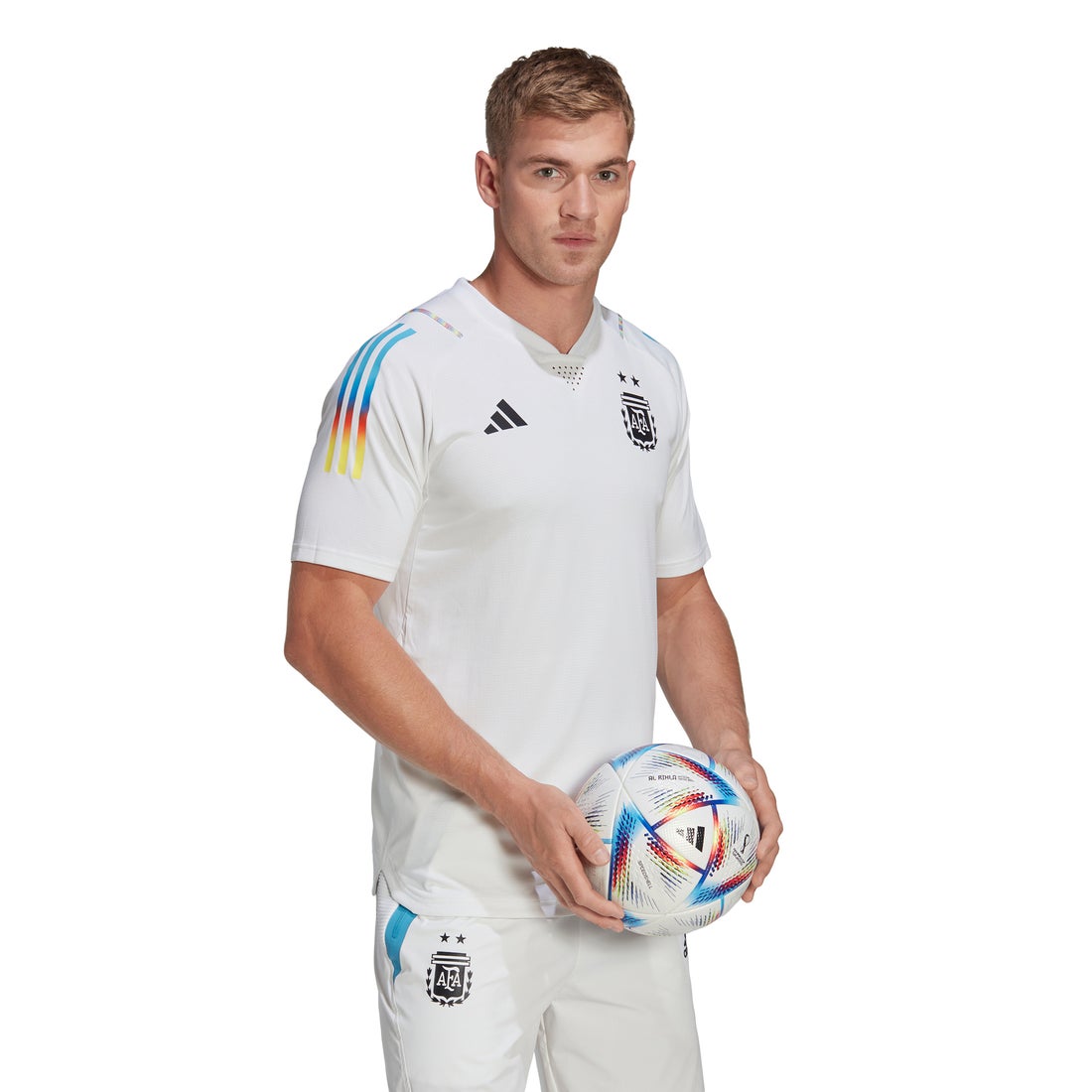 adidas アルゼンチン代表 2022 プレマッチシャツ WC(ホワイト) BUP89