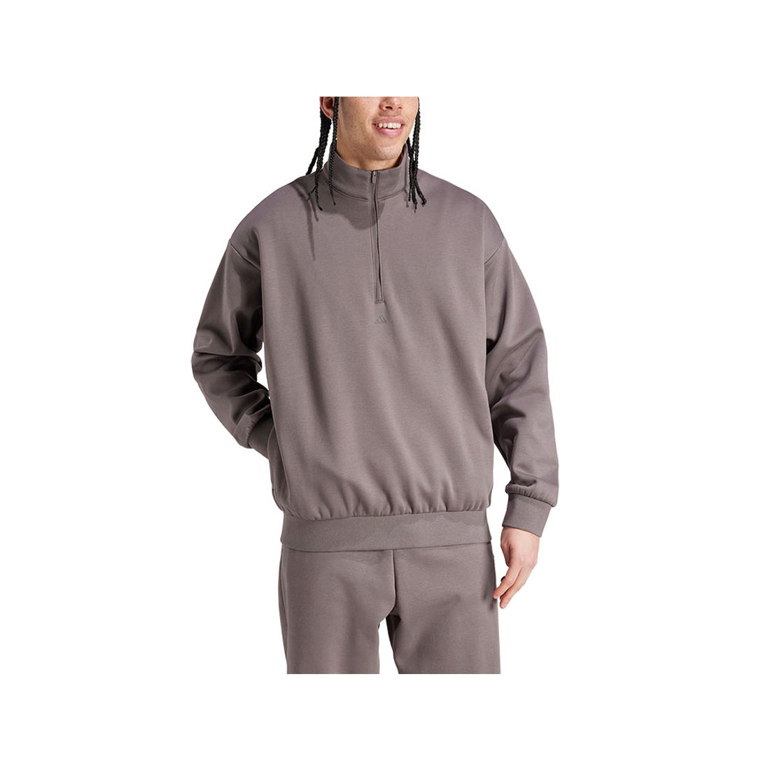 adidas アディダス バスケットボール ハーフジップスウェットシャツ