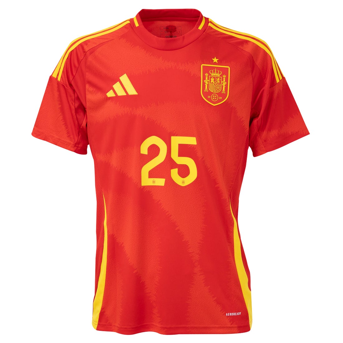 adidas スペイン代表 2024 ユニフォーム ホーム 半袖 レプリカ #25