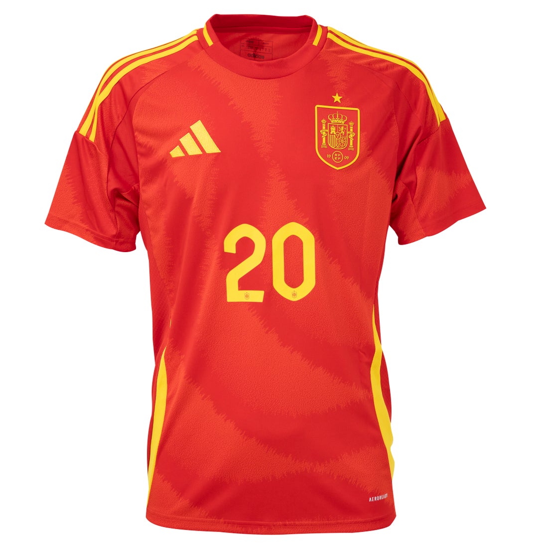 adidas スペイン代表 2024 ユニフォーム ホーム 半袖 レプリカ #20