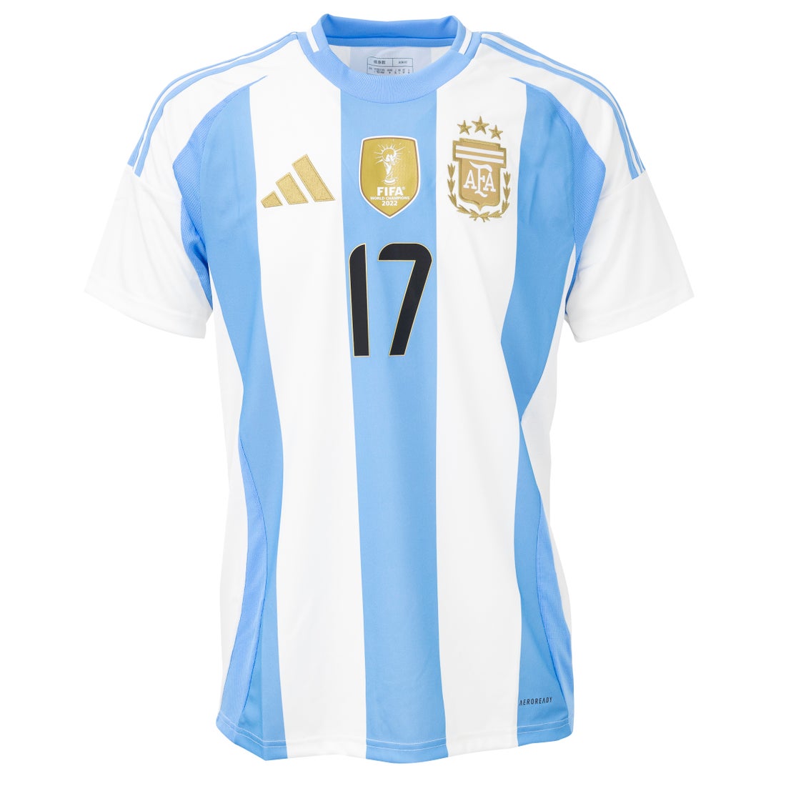 adidas アルゼンチン代表 2024 ユニフォーム ホーム 半袖 レプリカ #17